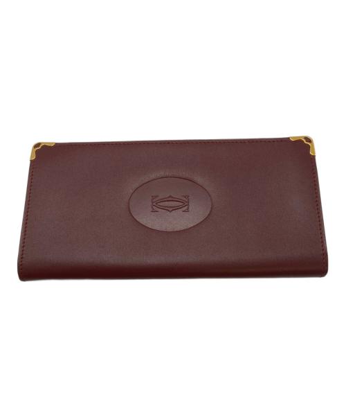 Cartier（カルティエ）Cartier (カルティエ) 札入れ ボルドーの古着・服飾アイテム