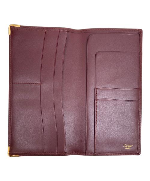 Cartier（カルティエ）Cartier (カルティエ) 札入れ ボルドーの古着・服飾アイテム