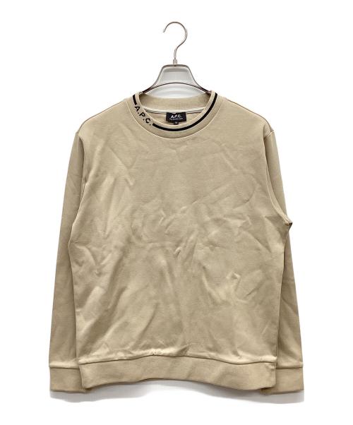 A.P.C.（アーペーセー）A.P.C. (アーペーセー) Earl スウェットシャツ ベージュ サイズ:Mの古着・服飾アイテム