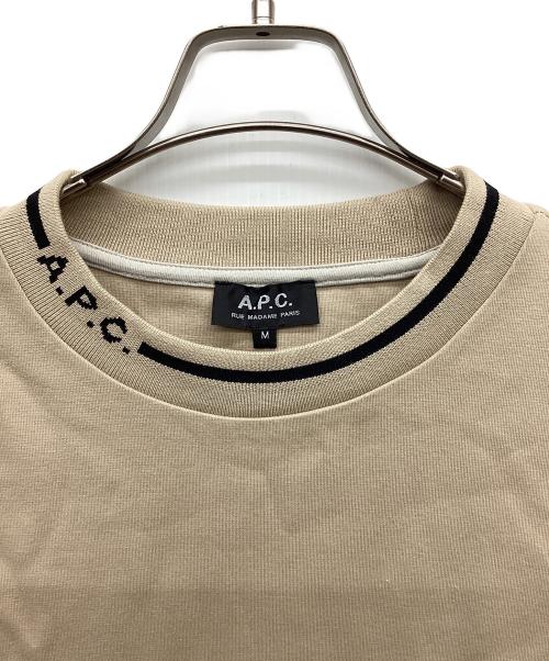 A.P.C.（アーペーセー）A.P.C. (アーペーセー) Earl スウェットシャツ ベージュ サイズ:Mの古着・服飾アイテム