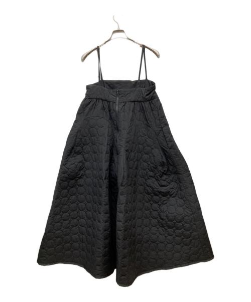 UN3D.（アンスリード）UN3D. (アンスリード) サークルキルティングボリュームワンピース ブラック サイズ:38の古着・服飾アイテム