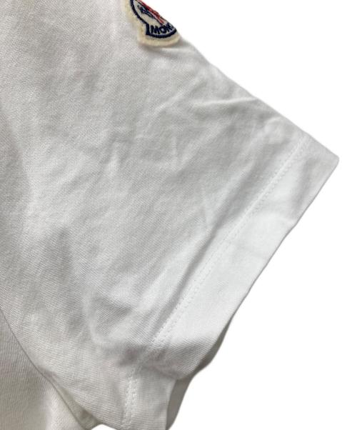 MONCLER（モンクレール）MONCLER (モンクレール) MAGLIA T-SHIRT ホワイト×イエロー サイズ:Sの古着・服飾アイテム