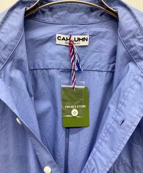 CAHLUMN（カウラム）CAHLUMN (カウラム) ブロードレギュラーシャツ ブルー サイズ:Mの古着・服飾アイテム