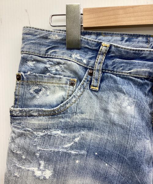 DSQUARED2（ディースクエアード）DSQUARED2 (ディースクエアード) CIGARETTE JEAN デニムパンツ インディゴ サイズ:46の古着・服飾アイテム