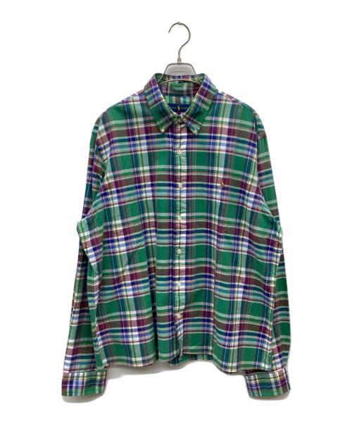 RALPH LAUREN（ラルフローレン）RALPH LAUREN (ラルフローレン) チェックBDシャツ グリーン サイズ:XLの古着・服飾アイテム