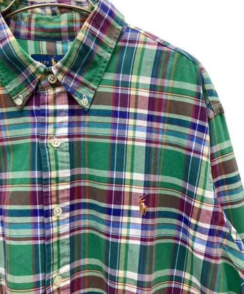 RALPH LAUREN（ラルフローレン）RALPH LAUREN (ラルフローレン) チェックBDシャツ グリーン サイズ:XLの古着・服飾アイテム