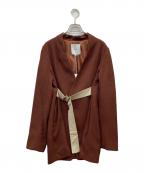 UN3D.アンスリード）の古着「ベルテッドラフジャケット」｜ブラウン