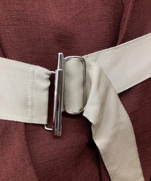 UN3D.（アンスリード）UN3D. (アンスリード) ベルテッドラフジャケット ブラウン サイズ:38の古着・服飾アイテム