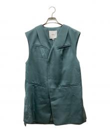 UN3D.（アンスリード）の古着「SATIN VEST」｜グリーン