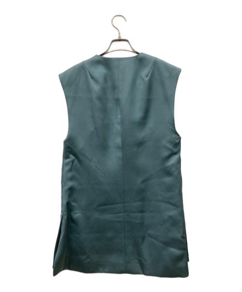 UN3D.（アンスリード）UN3D. (アンスリード) SATIN VEST グリーン サイズ:Sの古着・服飾アイテム