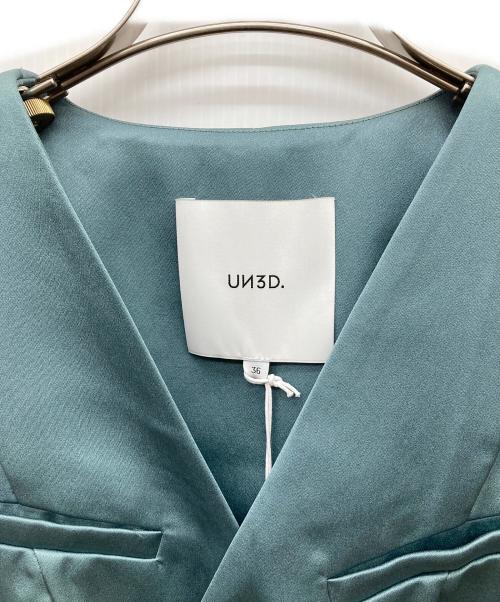 UN3D.（アンスリード）UN3D. (アンスリード) SATIN VEST グリーン サイズ:Sの古着・服飾アイテム