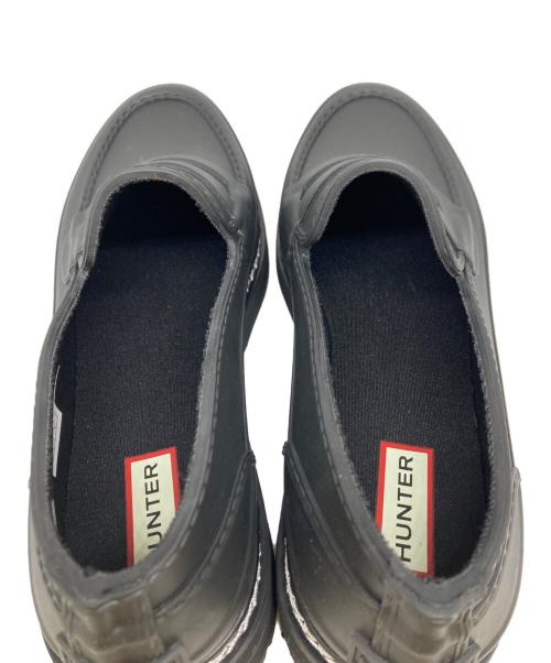 HUNTER（ハンター）HUNTER (ハンター) リファインドステッチペニーローファー ブラック サイズ:UK6の古着・服飾アイテム