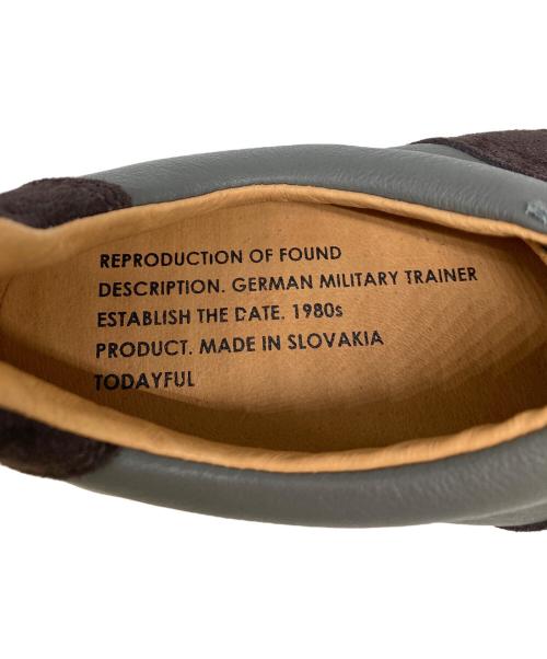 reproduction of found（リプロダクションオブファウンド）REPRODUCTION OF FOUND (リプロダクションオブファウンド) TODAYFUL (トゥデイフル) TODAYFUL別注German Trainer/ジャーマントレーナー グレー サイズ:39の古着・服飾アイテム