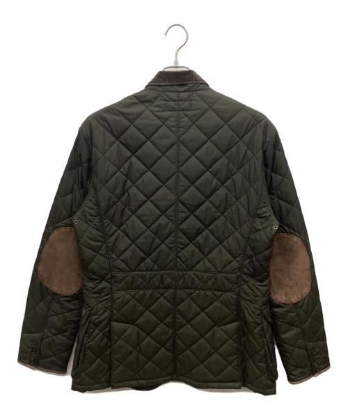 POLO RALPH LAUREN（ポロ・ラルフローレン）POLO RALPH LAUREN (ポロ・ラルフローレン) エルボーパッチキルティングジャケット オリーブ サイズ:Mの古着・服飾アイテム