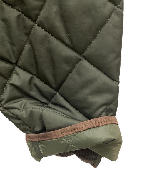POLO RALPH LAUREN（ポロ・ラルフローレン）POLO RALPH LAUREN (ポロ・ラルフローレン) エルボーパッチキルティングジャケット オリーブ サイズ:Mの古着・服飾アイテム
