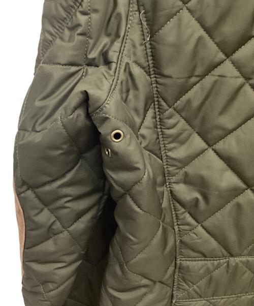 POLO RALPH LAUREN（ポロ・ラルフローレン）POLO RALPH LAUREN (ポロ・ラルフローレン) エルボーパッチキルティングジャケット オリーブ サイズ:Mの古着・服飾アイテム