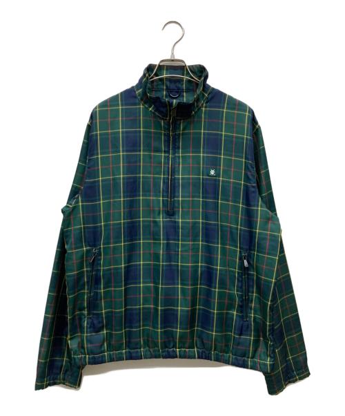 BROOKS BROTHERS（ブルックスブラザーズ）BROOKS BROTHERS (ブルックスブラザーズ) チェックハーフジッププルオーバー グリーン×ネイビー サイズ:Mの古着・服飾アイテム