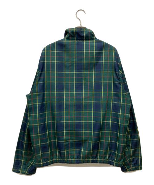BROOKS BROTHERS（ブルックスブラザーズ）BROOKS BROTHERS (ブルックスブラザーズ) チェックハーフジッププルオーバー グリーン×ネイビー サイズ:Mの古着・服飾アイテム