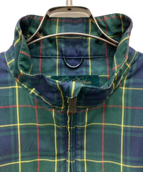 BROOKS BROTHERS（ブルックスブラザーズ）BROOKS BROTHERS (ブルックスブラザーズ) チェックハーフジッププルオーバー グリーン×ネイビー サイズ:Mの古着・服飾アイテム