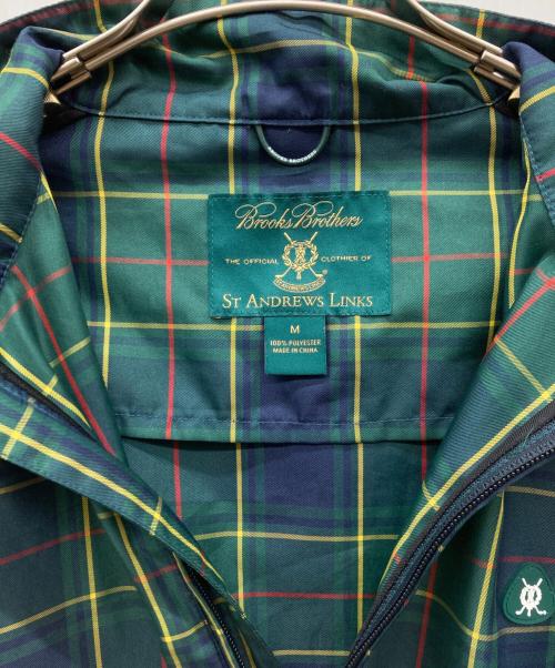 BROOKS BROTHERS（ブルックスブラザーズ）BROOKS BROTHERS (ブルックスブラザーズ) チェックハーフジッププルオーバー グリーン×ネイビー サイズ:Mの古着・服飾アイテム