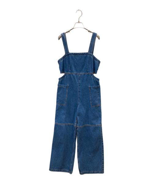 Sea Room lynn（シールームリン）Sea Room Lynn (シールームリン) サイドカッティング デニム サロペット ブルー サイズ:Mの古着・服飾アイテム