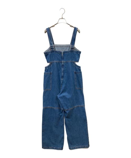 Sea Room lynn（シールームリン）Sea Room Lynn (シールームリン) サイドカッティング デニム サロペット ブルー サイズ:Mの古着・服飾アイテム