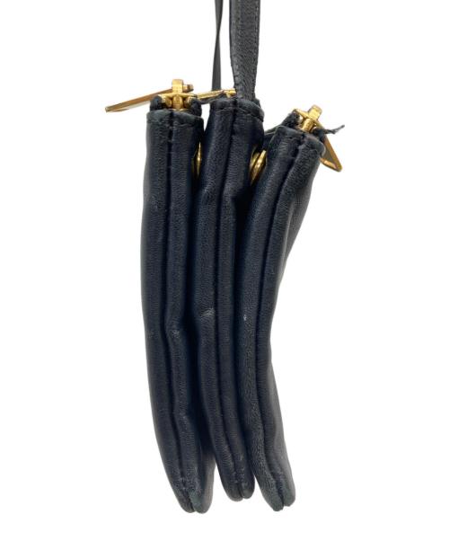 CELINE（セリーヌ）CELINE (セリーヌ) トリオショルダーバッグ ブラックの古着・服飾アイテム