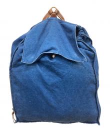 45R（フォーティファイブ・アール）の古着「レザーストラップフラップリュック」｜インディゴ