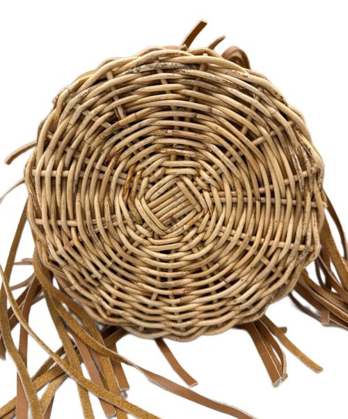 LUDLOW（ラドロー）LUDLOW (ラドロー) タッセル フリンジ かごバッグ ベージュの古着・服飾アイテム