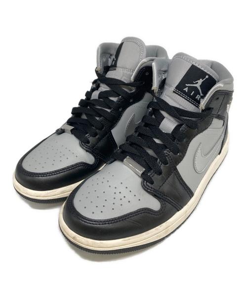 NIKE（ナイキ）NIKE (ナイキ) Women's Air Jordan 1 Mid SE/エアジョーダン1 MID SE グレー×ブラック サイズ:23.5の古着・服飾アイテム
