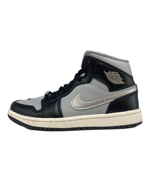 NIKE（ナイキ）NIKE (ナイキ) Women's Air Jordan 1 Mid SE/エアジョーダン1 MID SE グレー×ブラック サイズ:23.5の古着・服飾アイテム