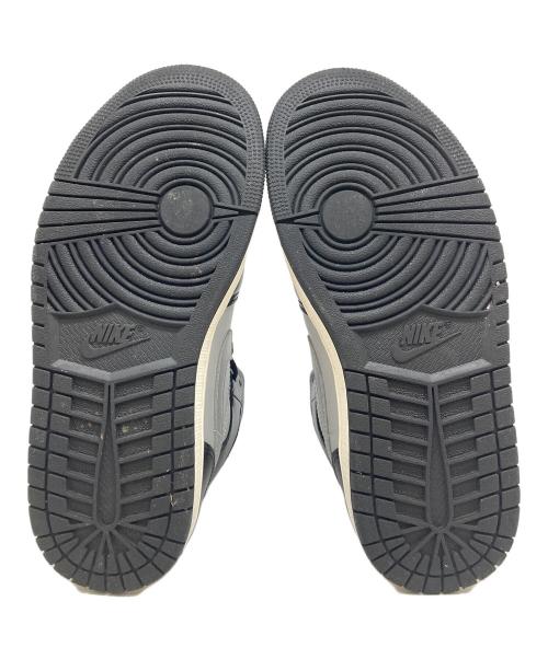 NIKE（ナイキ）NIKE (ナイキ) Women's Air Jordan 1 Mid SE/エアジョーダン1 MID SE グレー×ブラック サイズ:23.5の古着・服飾アイテム