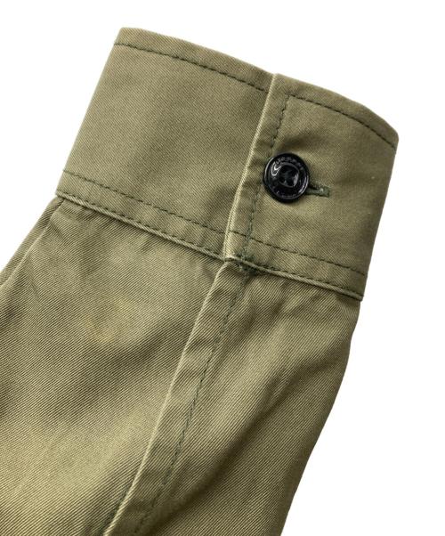 DIESEL（ディーゼル）DIESEL (ディーゼル) 異素材切替シャツジャケット オリーブ サイズ:Mの古着・服飾アイテム
