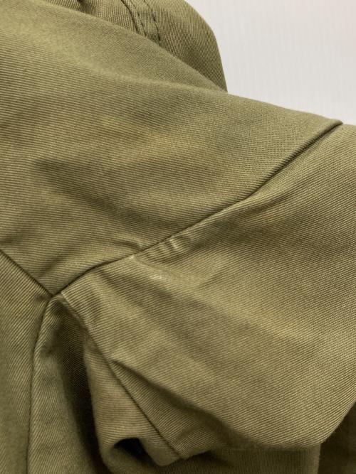 DIESEL（ディーゼル）DIESEL (ディーゼル) 異素材切替シャツジャケット オリーブ サイズ:Mの古着・服飾アイテム