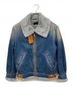 AVIREXアヴィレックス）の古着「ヴィンテージ加工B-3デニムジャケット」｜ブルー