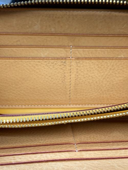 GANZO（ガンゾ）GANZO (ガンゾ) THIN BRIDLE ラウンドファスナー長財布 ダークブラウンの古着・服飾アイテム