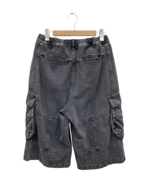 DANKE SCHON（ダンケ シェーン）DANKE SCHON (ダンケ シェーン) デニムカーゴショーツ ブラック サイズ:Mの古着・服飾アイテム
