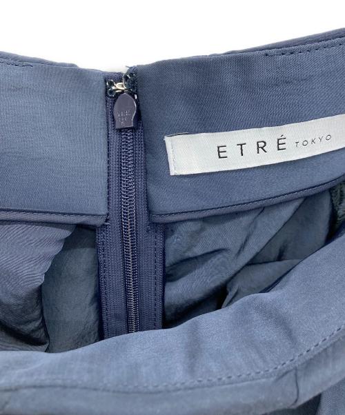 ETRE TOKYO（エトレトウキョウ）ETRE TOKYO (エトレトウキョウ) ドレープコクーンスカート ネイビー サイズ:Sの古着・服飾アイテム