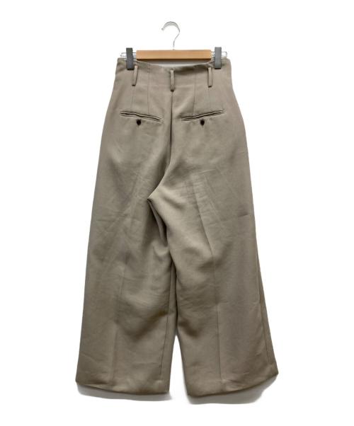 ETRE TOKYO（エトレトウキョウ）ETRE TOKYO (エトレトウキョウ) ハイウエストベルテッドセミワイドパンツ ベージュ サイズ:Sの古着・服飾アイテム