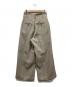 ETRE TOKYO (エトレトウキョウ) ハイウエストベルテッドセミワイドパンツ ベージュ サイズ:S：13000円