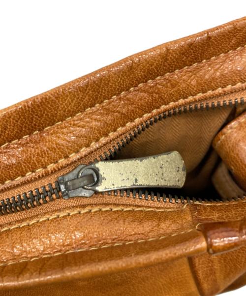 dan genten（ダン ゲンテン）dan genten (ダン ゲンテン) レザーショルダーバッグ ブラウンの古着・服飾アイテム