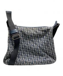 Christian Dior（クリスチャン ディオール）の古着「トロッター キャンバスショルダーバッグ」｜ネイビー