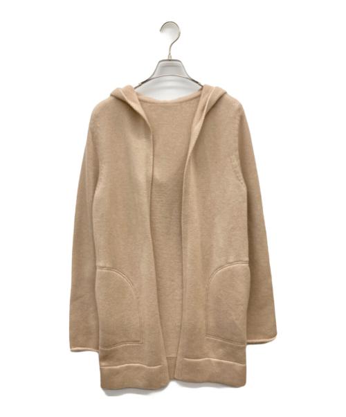 FOXEY（フォクシー）FOXEY (フォクシー) Knit Cardigan Hoodie Cashmere/カシミヤニットカーディガン ピンクベージュ サイズ:-の古着・服飾アイテム