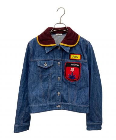 中古・古着通販】MIU MIU (ミュウミュウ) ワッペンデザインデニム