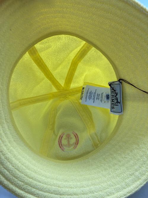 HERMES（エルメス）HERMES (エルメス) ハット キラ ヨット イエローの古着・服飾アイテム