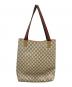 GUCCI (グッチ) シェリーラインGG柄トートバッグ ベージュ：17000円