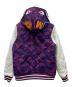 A BATHING APE (ア ベイシング エイプ) カモ×シャーク キルティングフーディ パープル×ホワイト サイズ:M：18000円