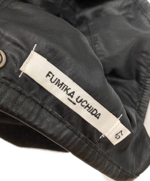 FUMIKA UCHIDA（フミカウチダ）FUMIKA UCHIDA (フミカウチダ) ベレー帽 ブラック サイズ:57の古着・服飾アイテム