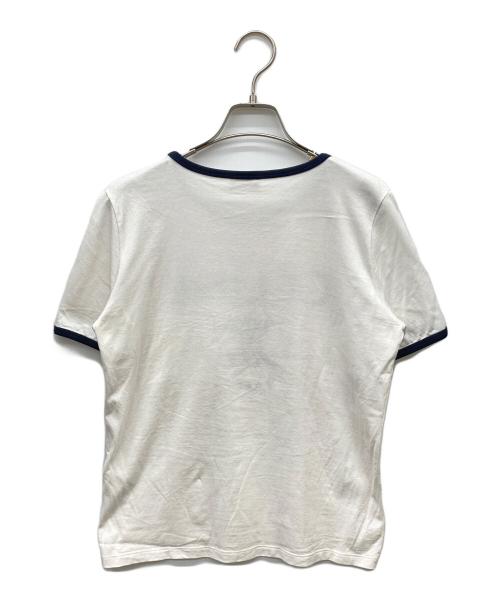 CELINE（セリーヌ）CELINE (セリーヌ) トリオンフプリントクラシックTシャツ ホワイト×ネイビー サイズ:Sの古着・服飾アイテム