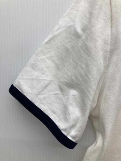 CELINE（セリーヌ）CELINE (セリーヌ) トリオンフプリントクラシックTシャツ ホワイト×ネイビー サイズ:Sの古着・服飾アイテム